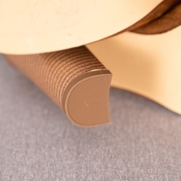 Women's Brown Faux Suede Peep Toe Heeled Zip Booties SZ 8 Festival Western Boho - Picture 7 of 8